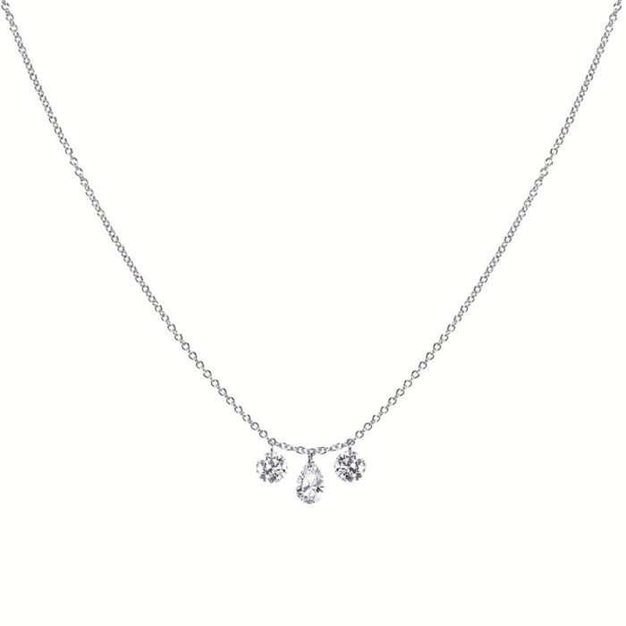 Floating Lab Grown Diamond Necklace