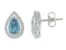 Blue Topaz and Diamond Stud Earrings