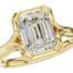 Emerald Cut Solitaire Ring Mounting