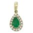 Emerald and Diamond Pendant