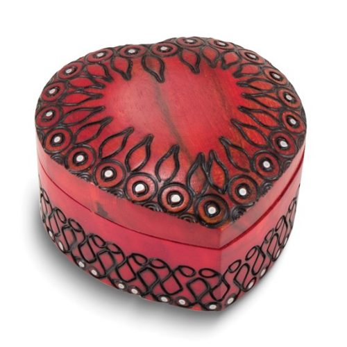 Wooden Heart Box