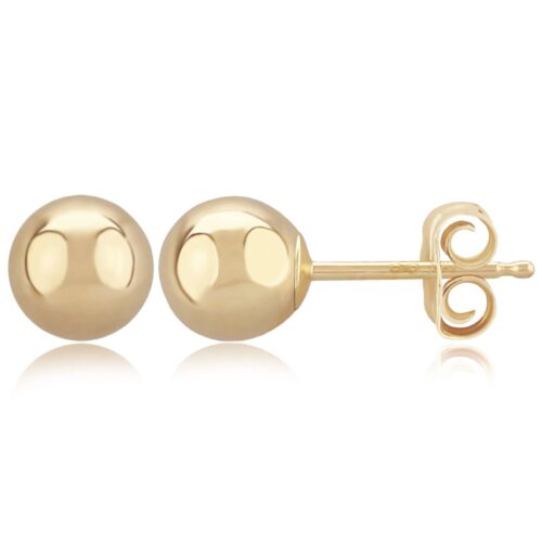 Gold Ball Post Earrings