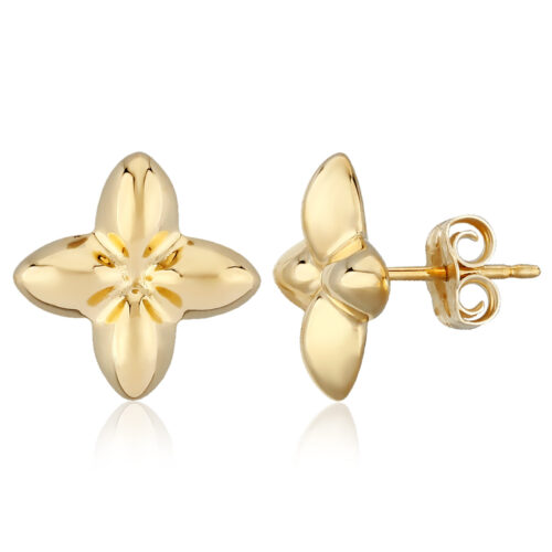 Gold Fleur De Lis Earrings