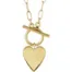 Gold Heart Toggle Necklace