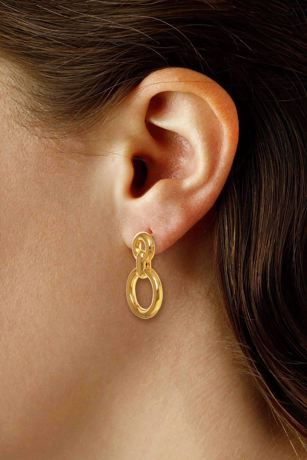 Linked Double Donut Earrings Linked Double Donut Earrings