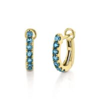 London Blue Topaz Hoop Earrings