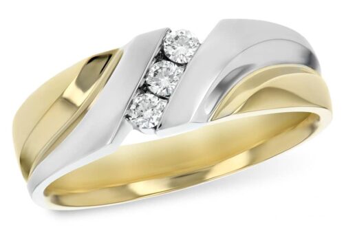 Men's Two-Tone Diamond Ring