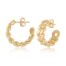 Miami Cuban Link Hoop Earrings