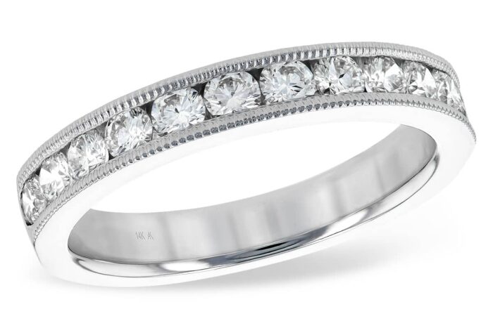 Milgrain Diamond Band