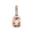 Morganite 14kt Rose Gold Pendant with Diamonds