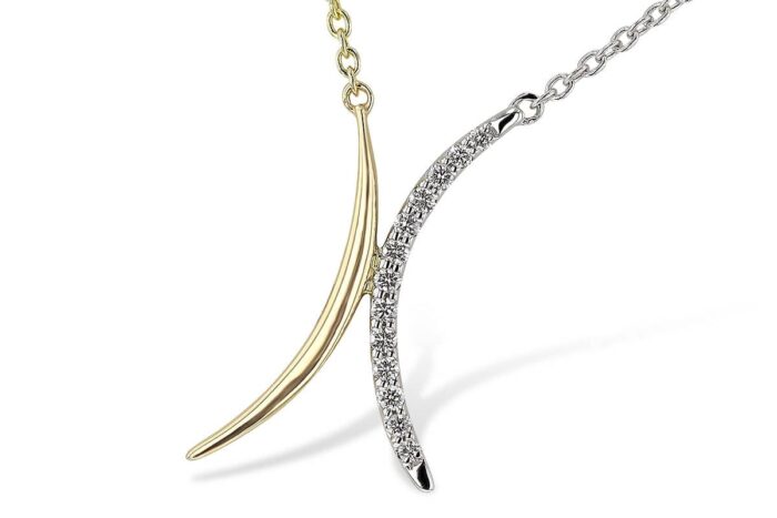 Two-Tone Diamond Pendant