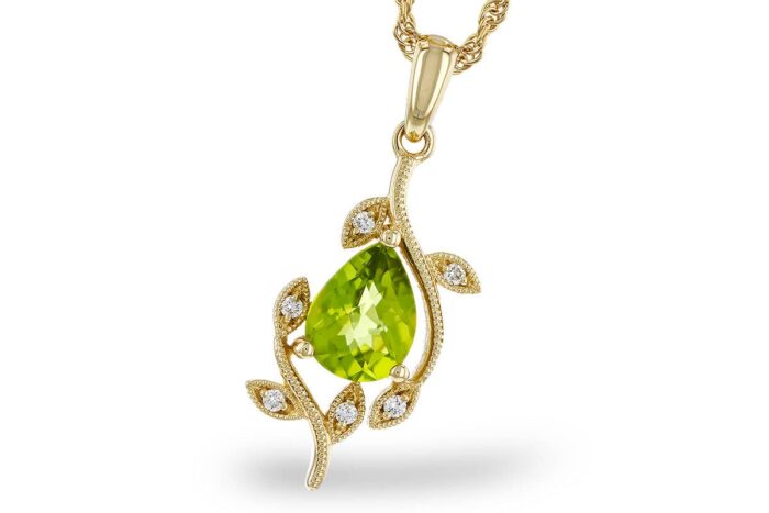 Peridot and Diamond Necklace