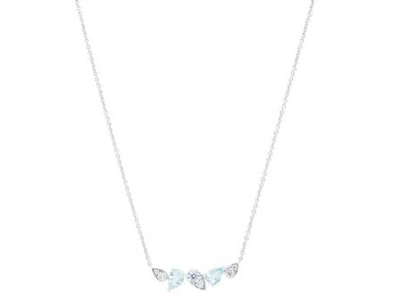 Aquamarine and Diamond Necklace