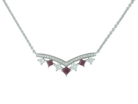 Ruby and Diamond Necklace