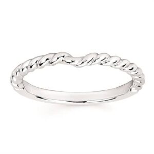 White Gold Twisted Ring