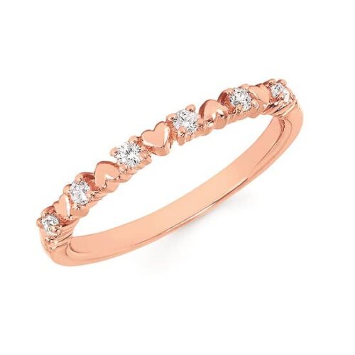 Rose Gold Diamond Fashion Band