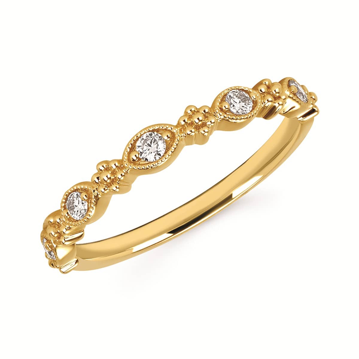 Yellow Gold Diamond Fashion Band