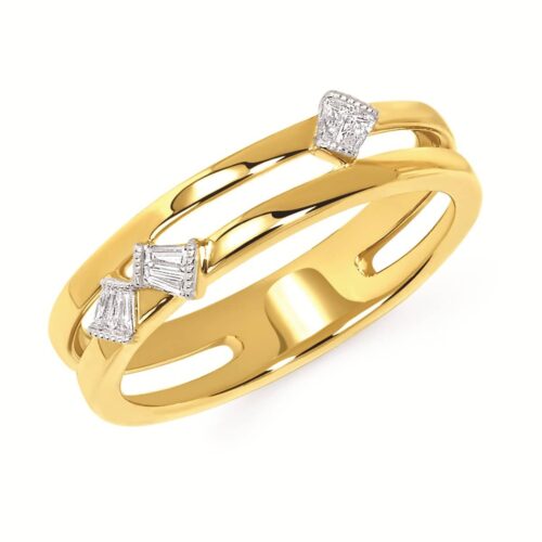 Yellow Gold Diamond Fashion Ring