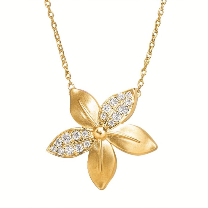 Diamond Flower Necklace