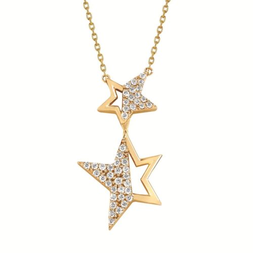 Double Star Diamond Necklace