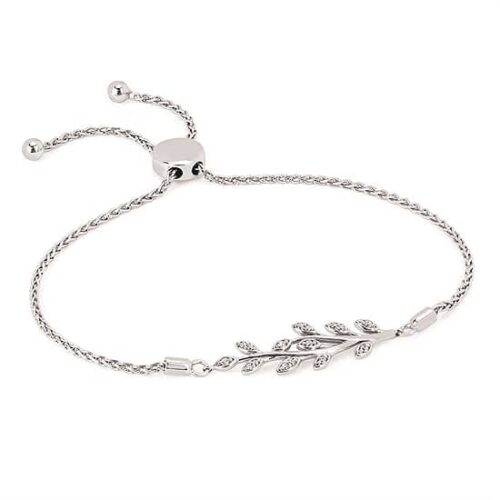 Silver and Diamond Bracelet