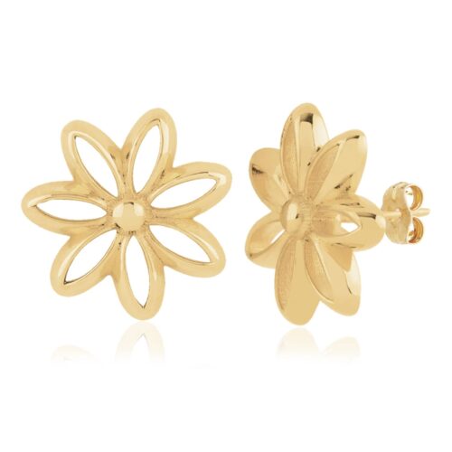 Open Flower Stud Earring