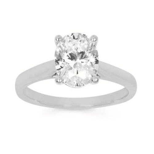 Oval Lab Grown Diamond Engagement Ring