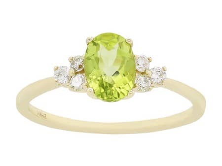 Oval Peridot Ring