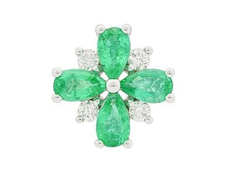 Emerald and Diamond Pendant