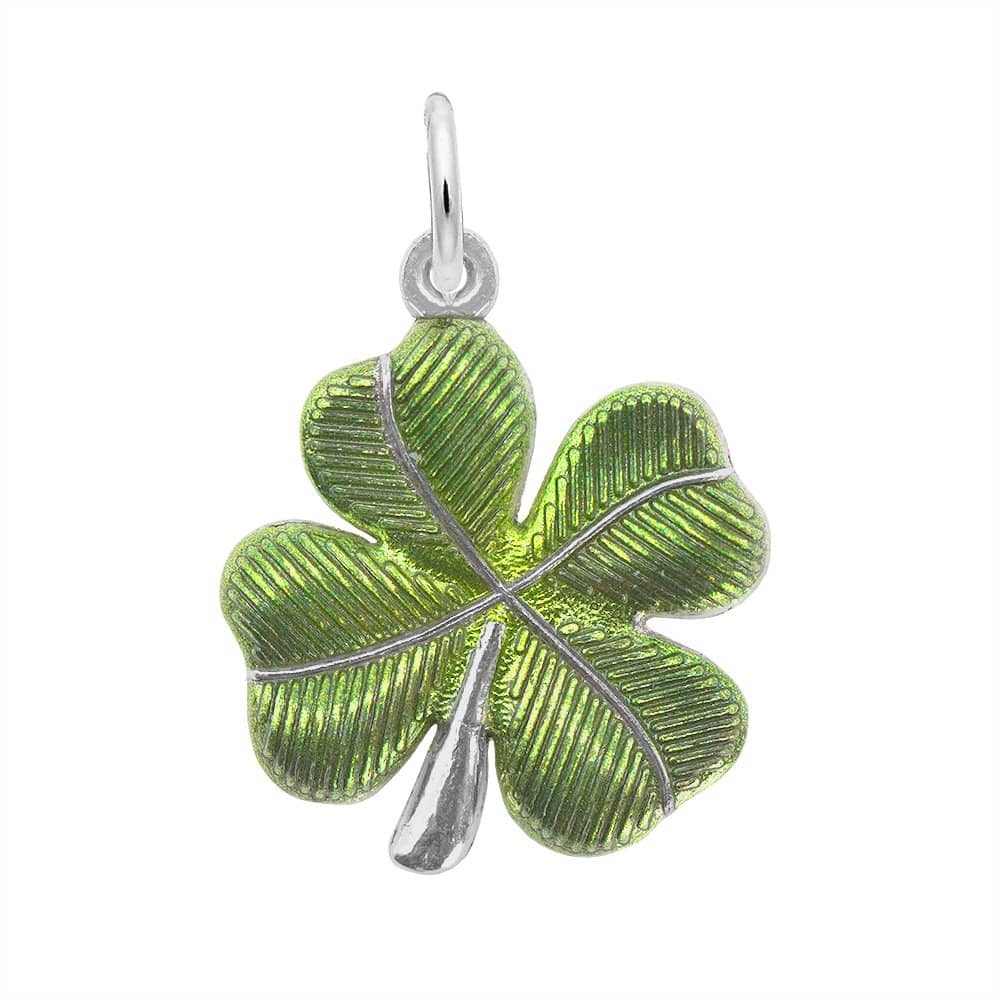 Painted Four Leaf Clover Charm