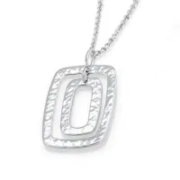 Palm Springs Double Link-Hammered Pendant