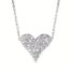 Pave Diamond Heart Pendant Necklace