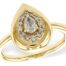 Pear Diamond Halo Ring