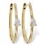 Pear Shaped Diamond Hoops