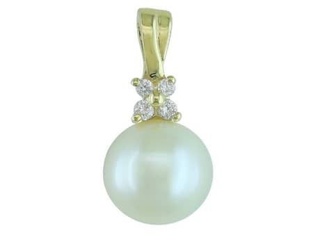 Pearl and Diamond Pendant