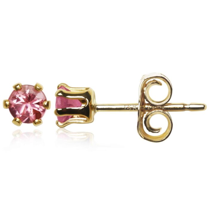 Pink Tourmaline Earrings