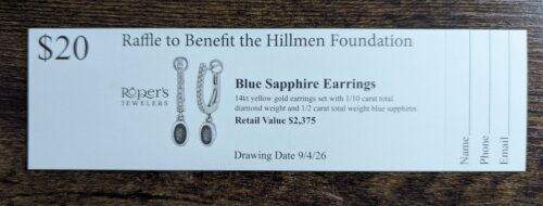 Three Placer Hillmen Raffle Tickets