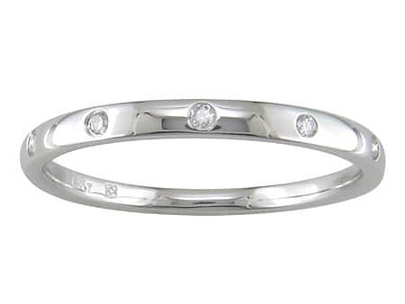 Flush Set Diamond Band