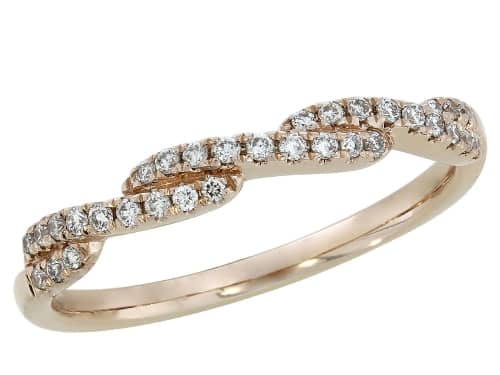 Rose Gold Diamond Band