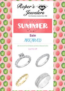 Ropers Jewelers 50% Off Summer Sale