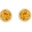 Round Citrine Stud Earrings