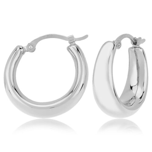 Rounded Hoop Earring