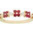 Ruby and Diamond Floral Band