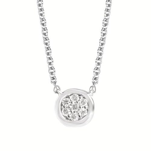 Silver and Diamond Necklace