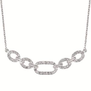 Diamond Silver Necklace