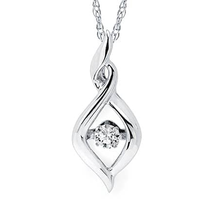 Shimmering Diamond Pendant