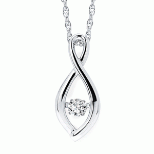 Shimmering Diamond Pendant