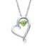 Peridot Heart Pendant Necklace