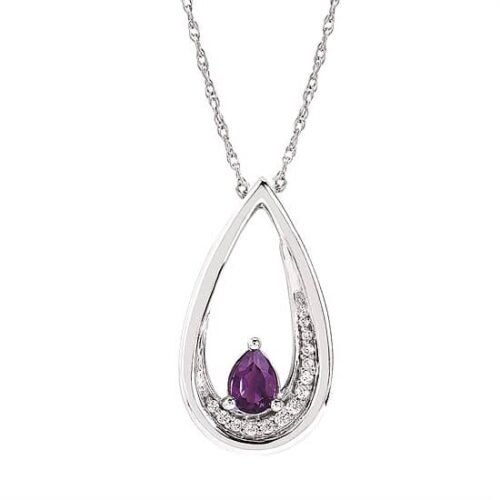 Silver Amethyst Necklace