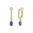 Sapphire and Diamond Huggies